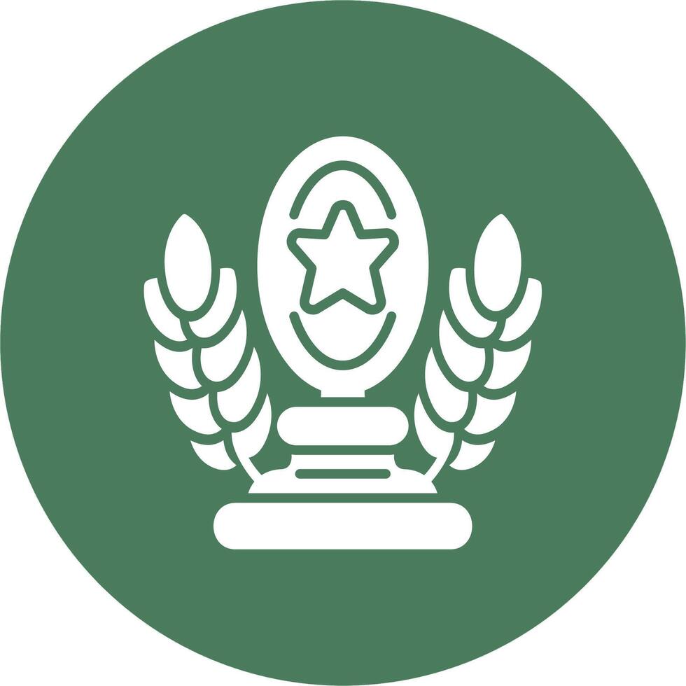 Trophy Star Iconic Line Form vector