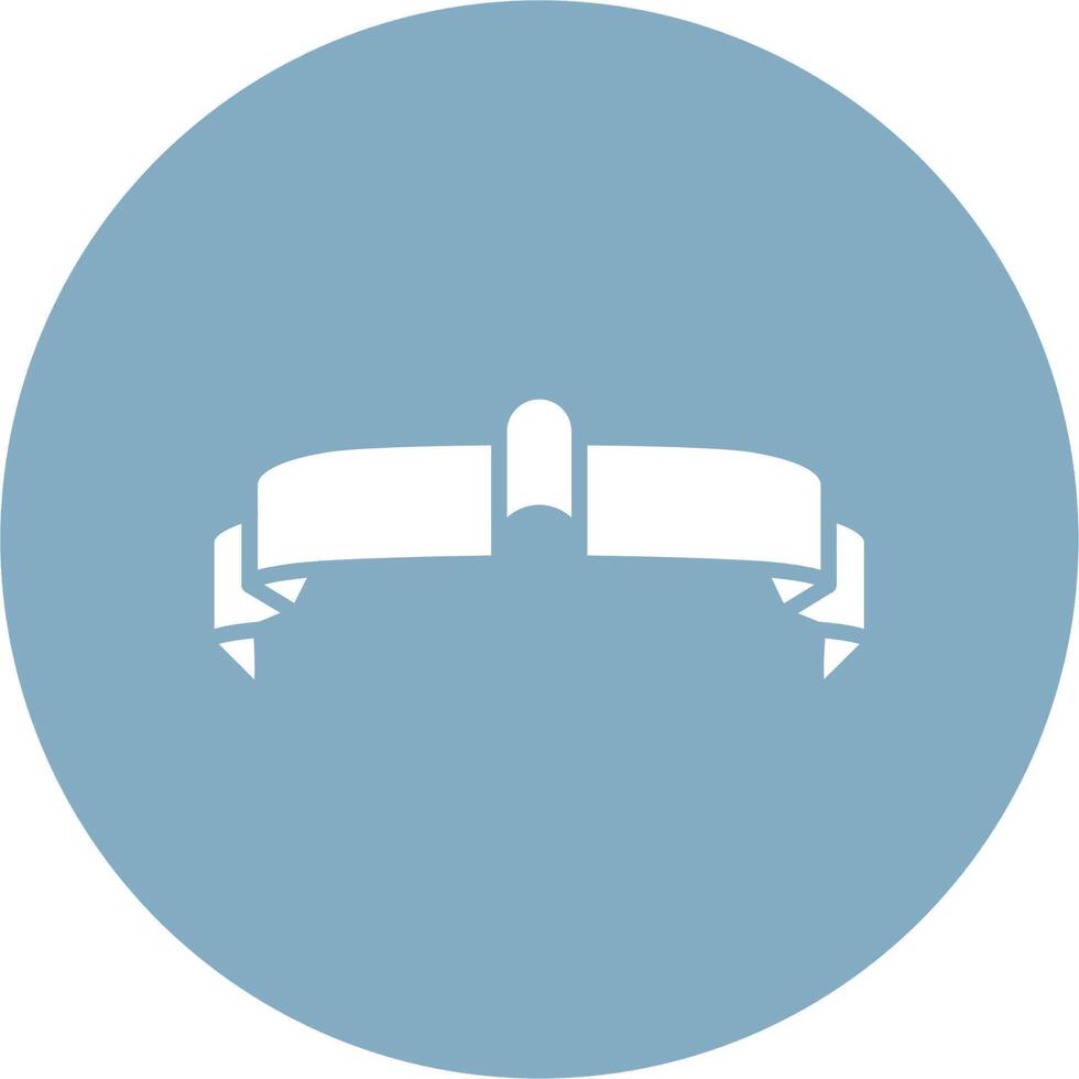 Folded Ribbon Web Style Graphic vector