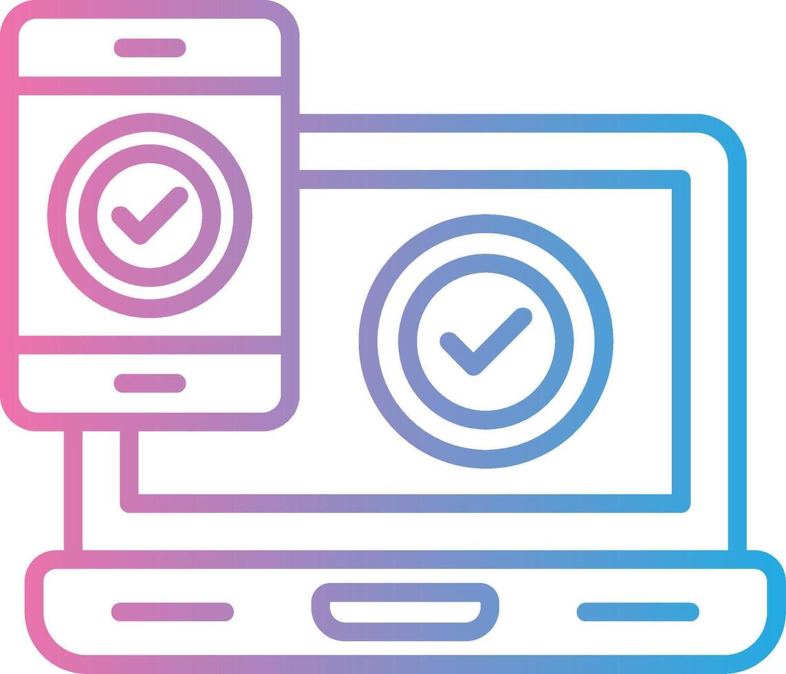 Cross Platform Flat Design Piece vector