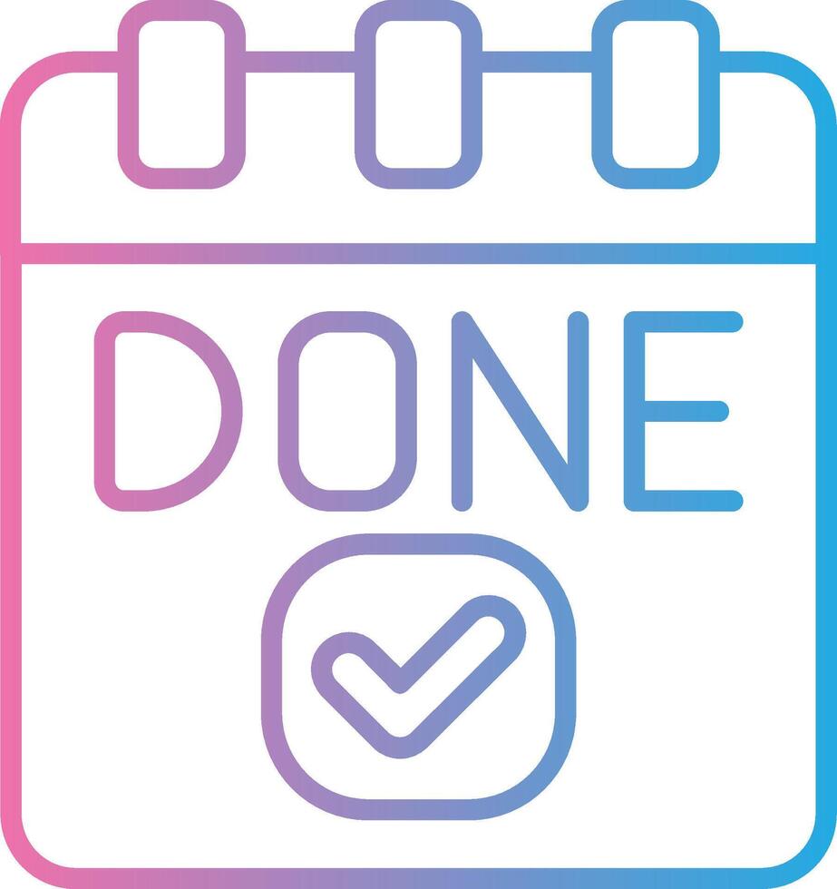 Done Hand Drawn Sketch Symbol vector