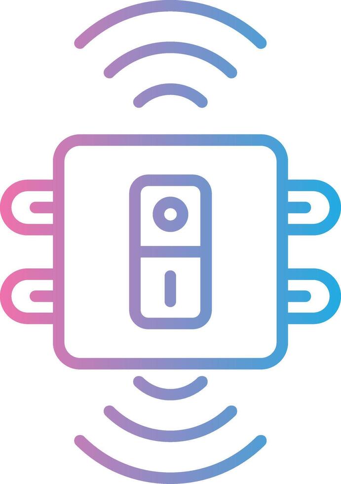 Magnetic Sensor Flat UI Form vector