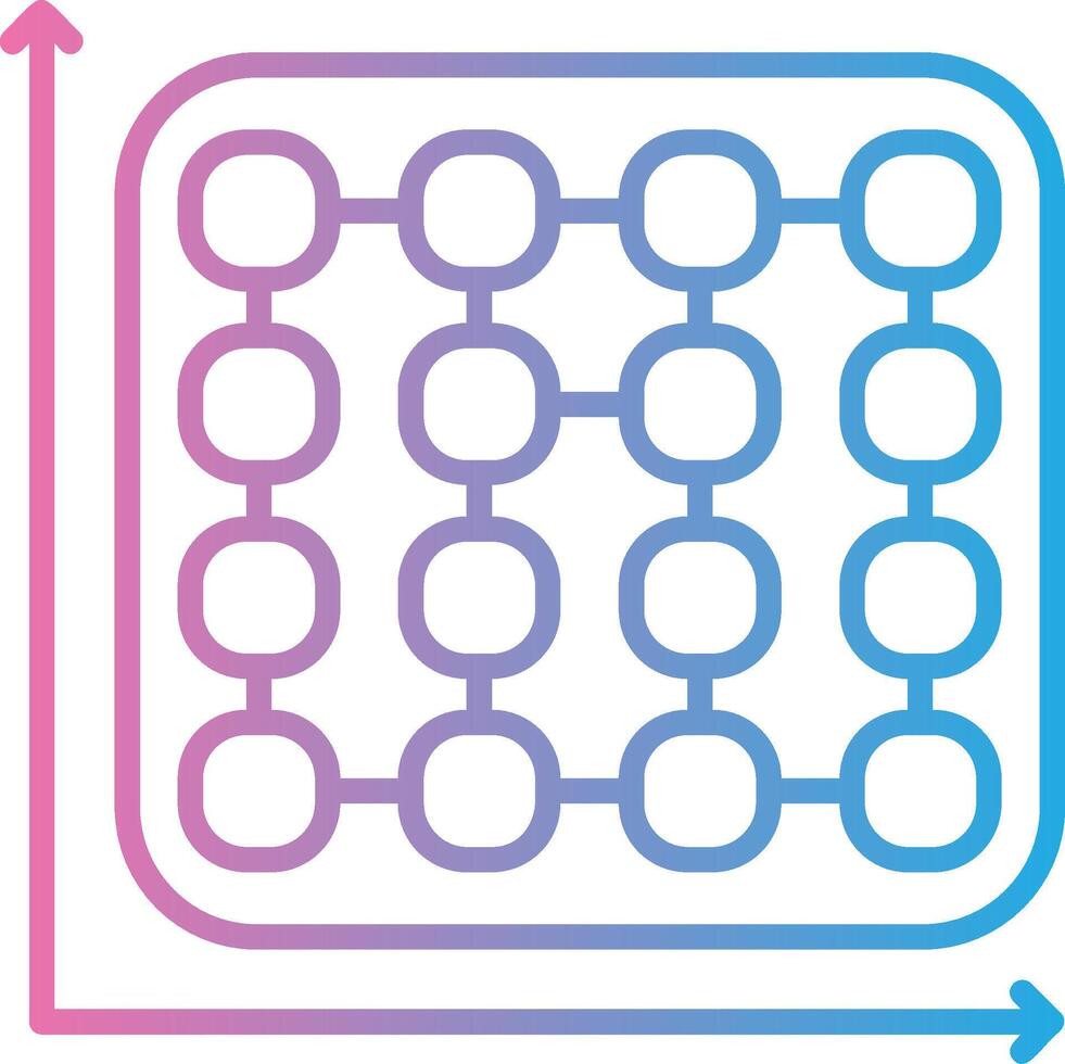 Matrix Gradient Themed Symbol vector