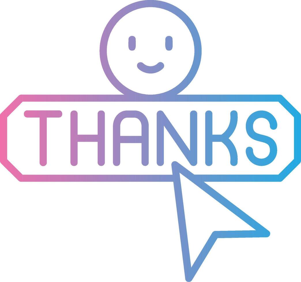 Thanks Creative Grid Symbol vector