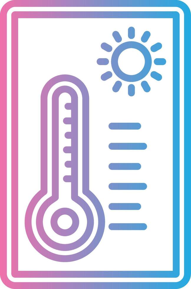 Thermometer Flat Symbol vector