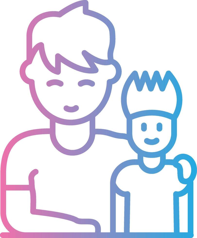 Father and Son Smooth App Visual vector