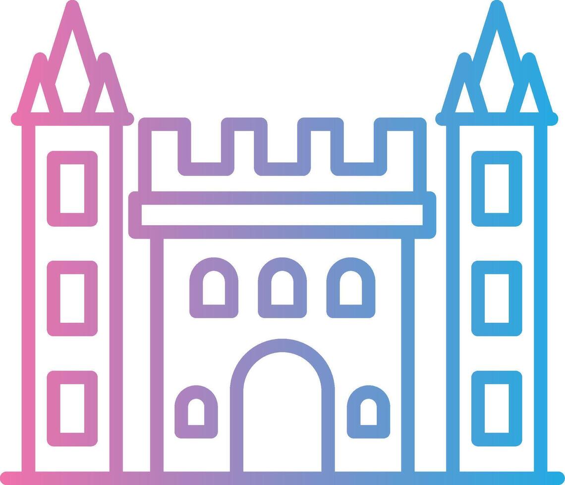Fortress Modern Interface Badge vector