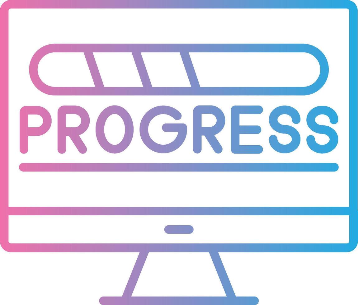 Progress Dark Mode Symbol vector