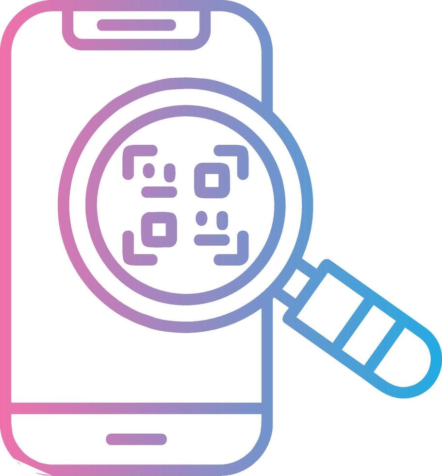 Qr Scan Minimal UI Element vector