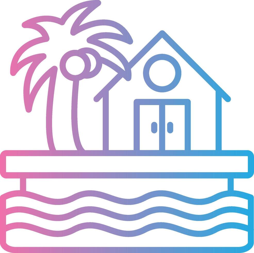 Resort Futuristic App Badge vector