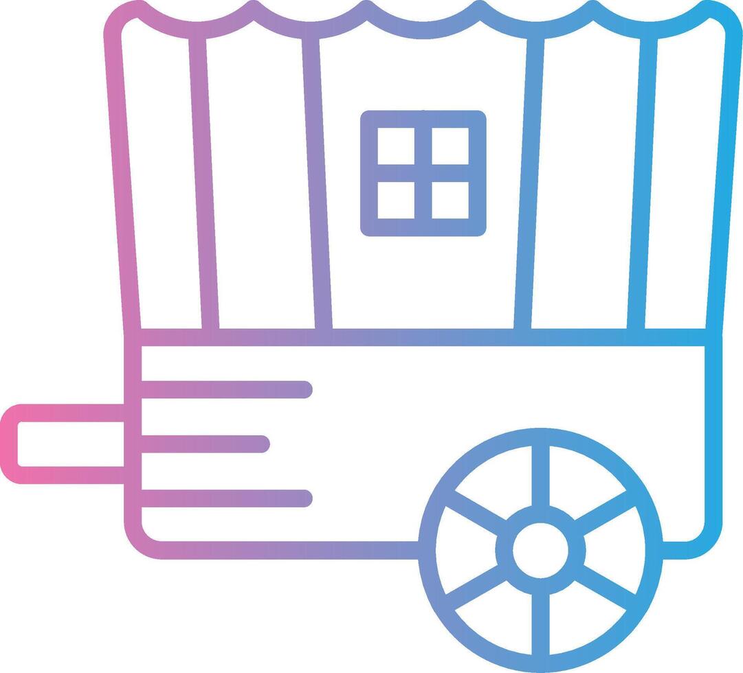 Cart Gradient Themed Symbol vector