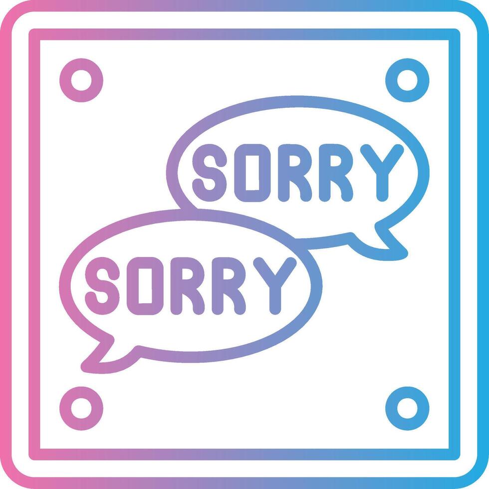 Sorry Flat UI Form vector