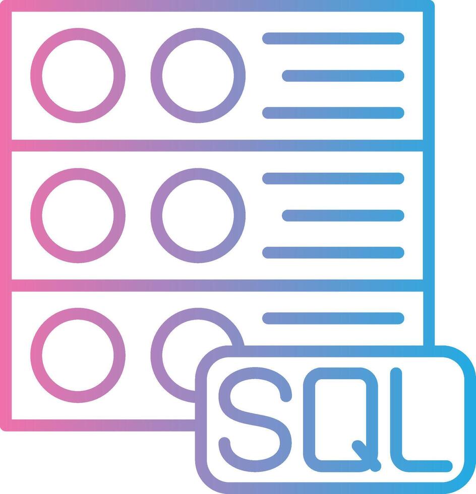 Sql Server Creative Grid Symbol vector