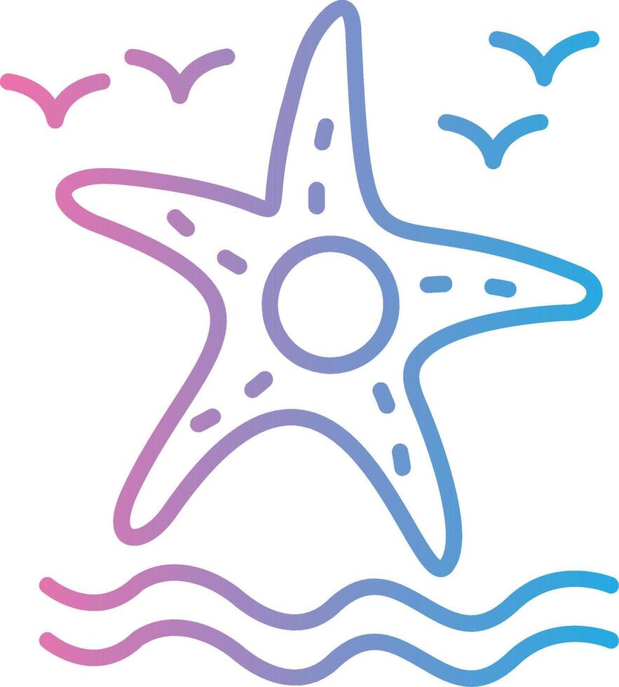 Starfish Subtle UI Graphic vector