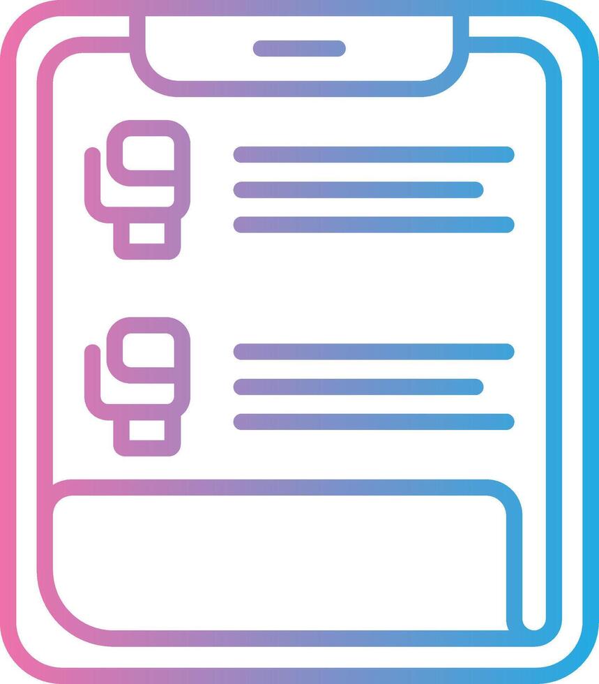 Clipboard Dark Mode Symbol vector