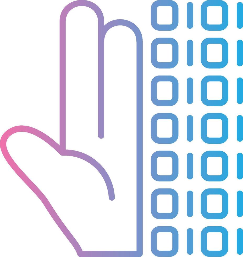 Digitalization Simplified Line Mark vector