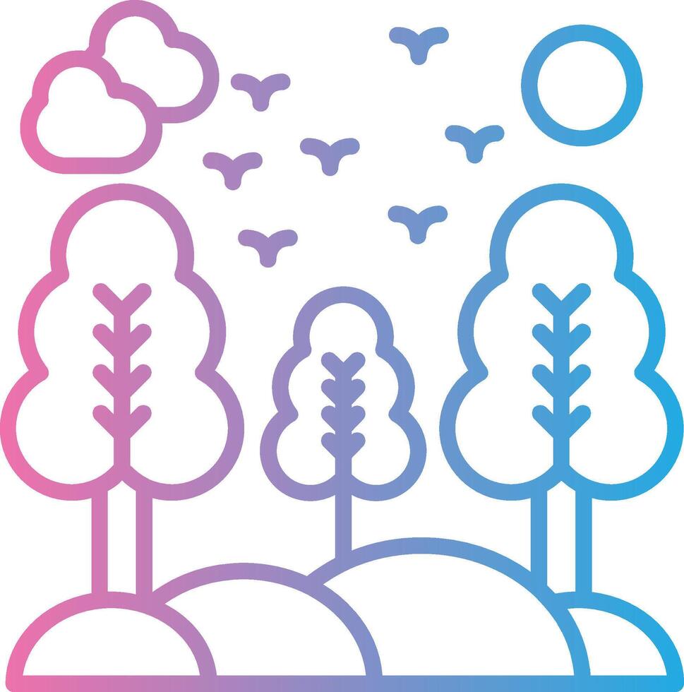 Nature Gradient Color Form vector