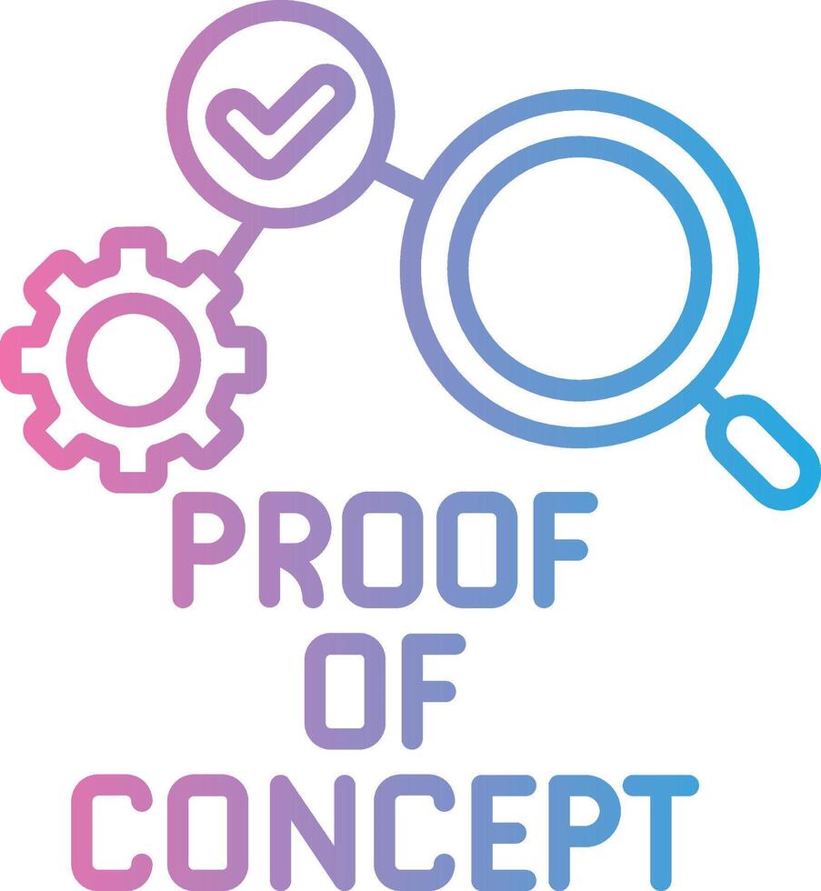 Proof Of Concept Modern Tech Object vector