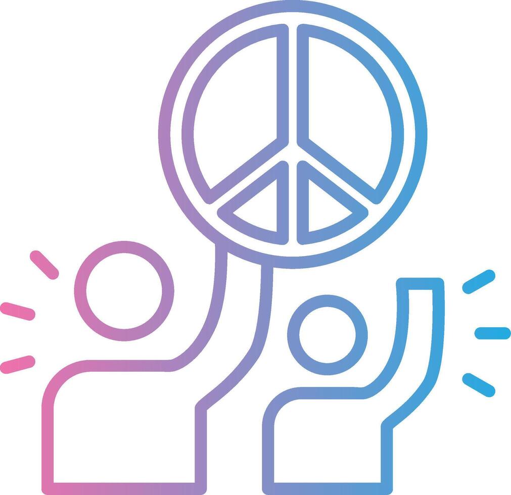 Peace Sign Interactive Symbol vector