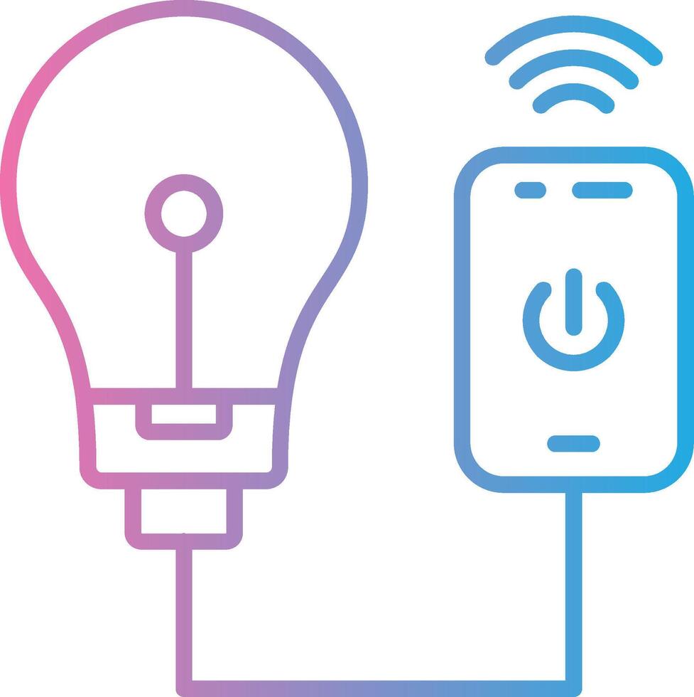 Smart Light Handcrafted UI Symbol vector