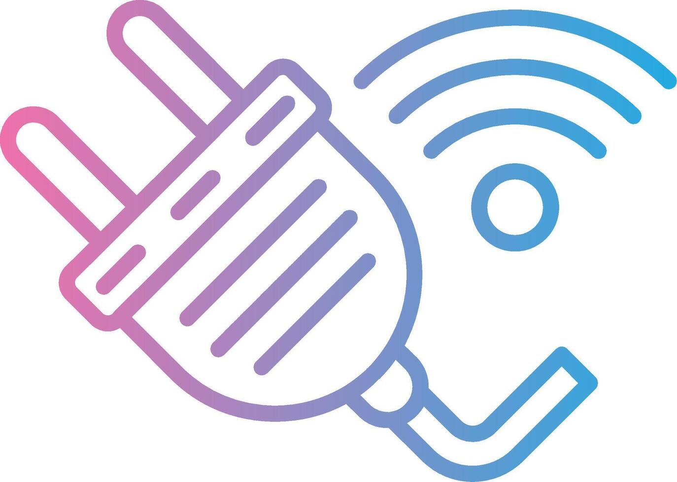 Smart Plug Pastel Color Graphic vector