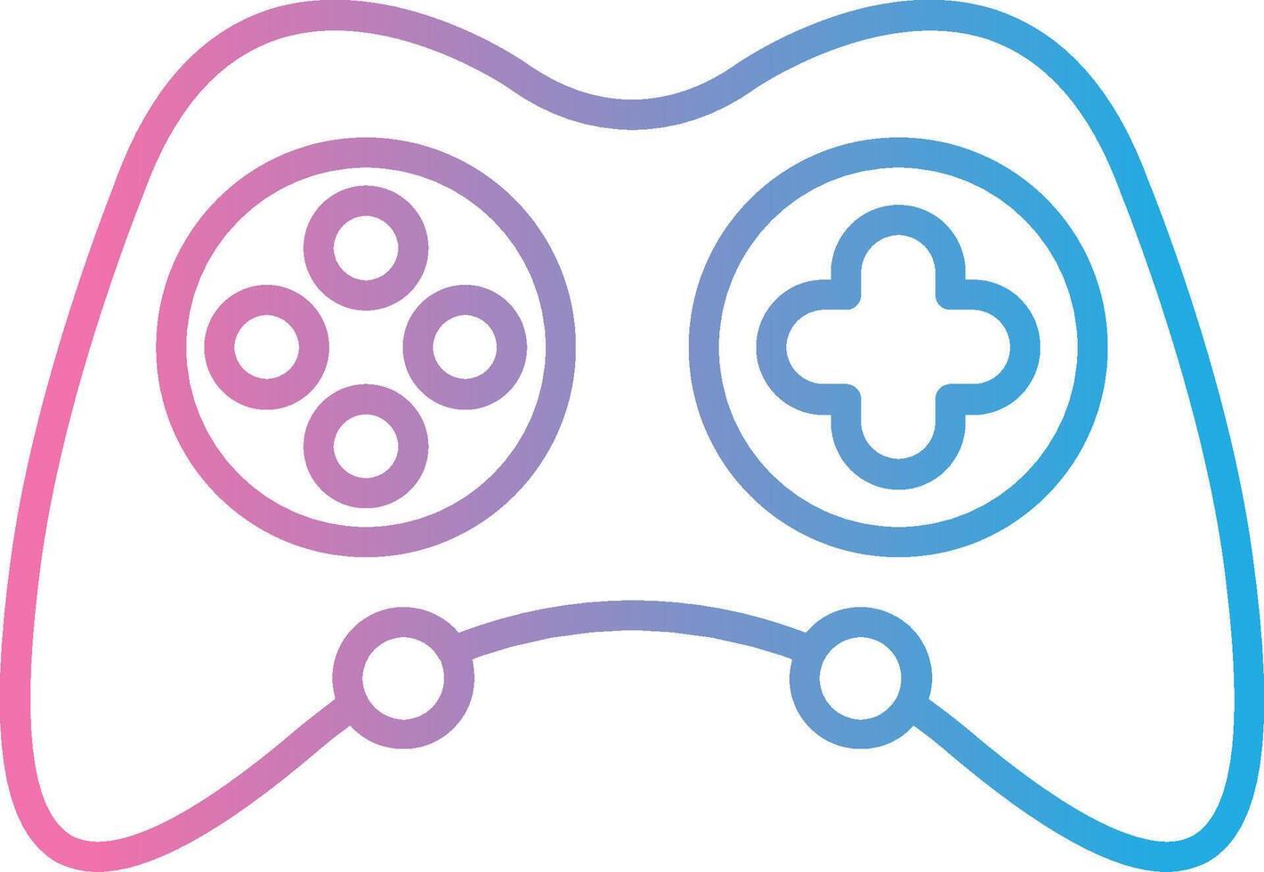 Videogame Outlined Line Artwork vector