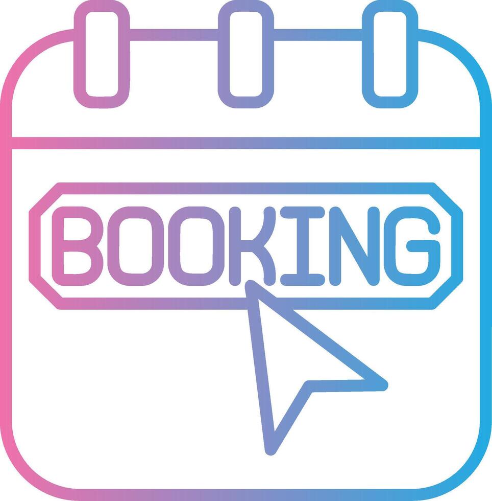 Booking 3D Rendered Symbol vector