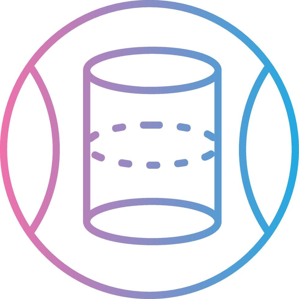 Cylinder Minimal Art Object vector