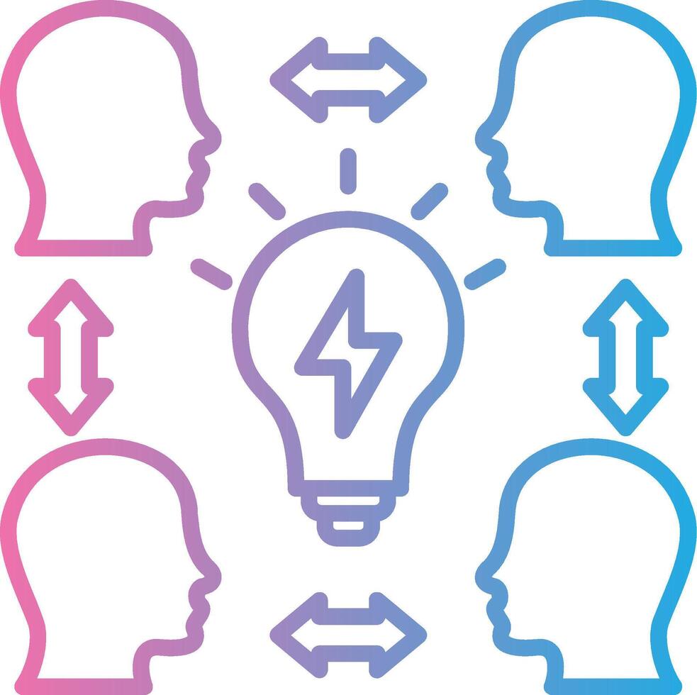 Collaboration Custom Line Element vector