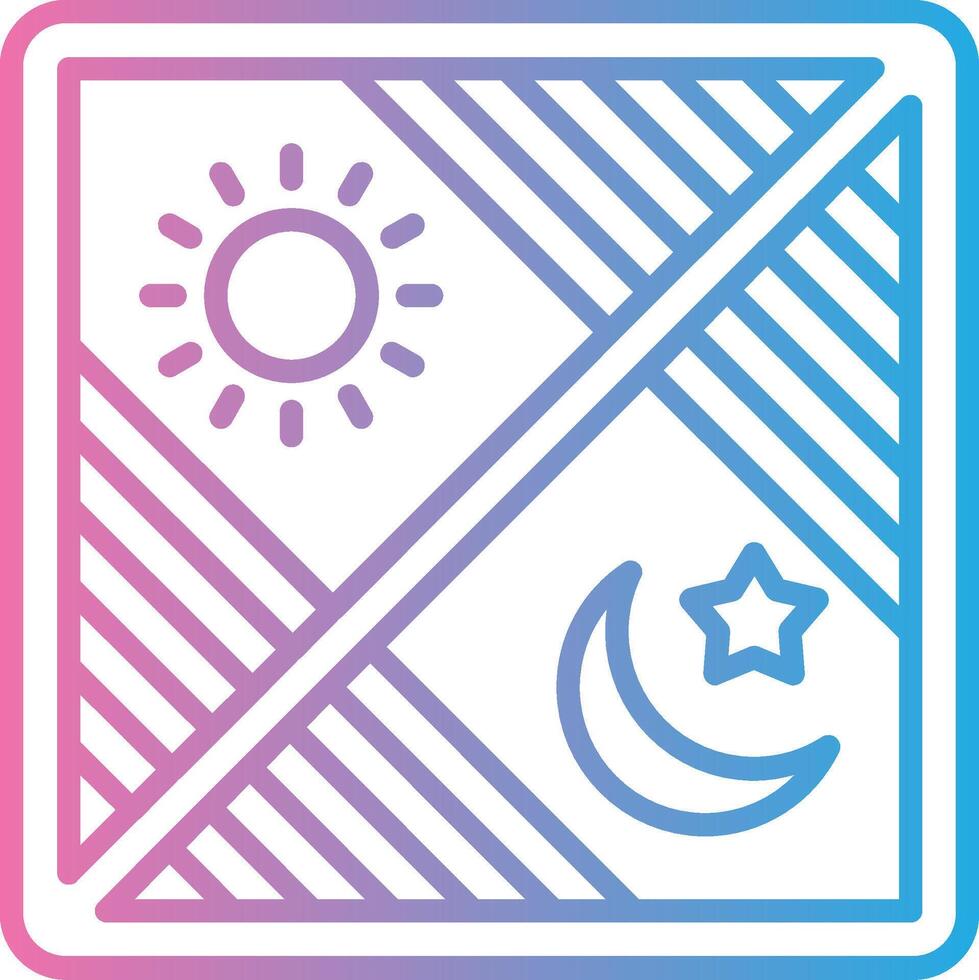 Day And Night Sharp Line Mark vector
