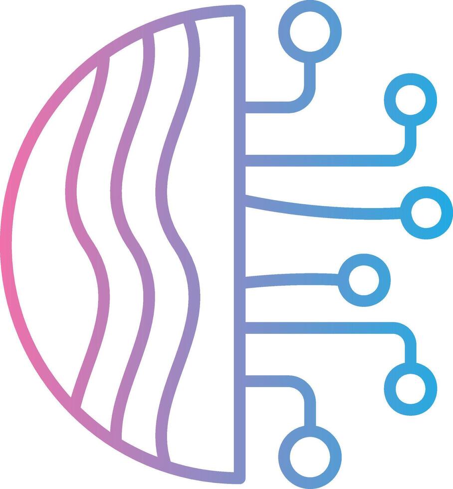 Digitalization Custom Line Element vector