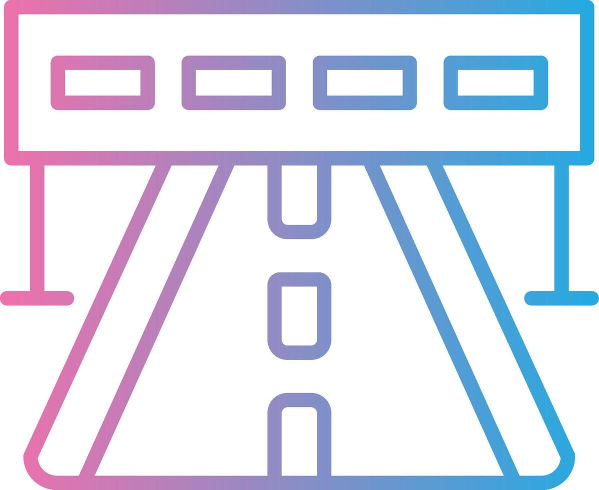 Highway Bold Outline Badge vector