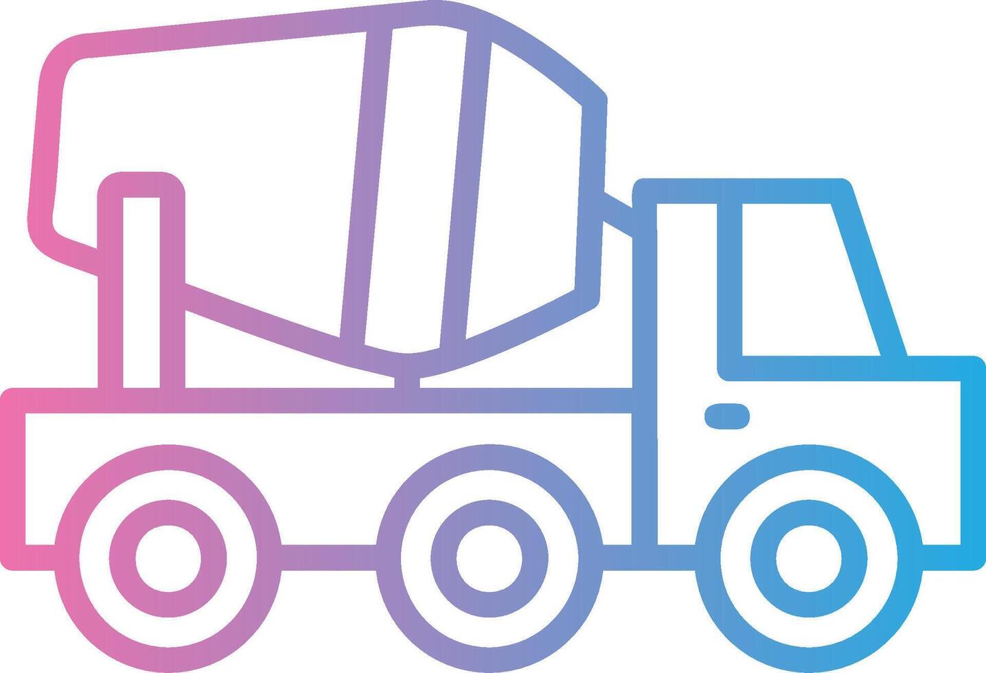 Mixer Truck High Detail Shape vector