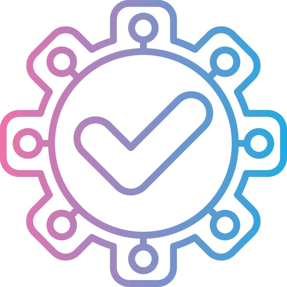 Quality Control Compact Web Symbol vector