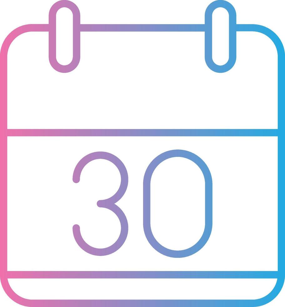 30 Days Bold App Graphic vector