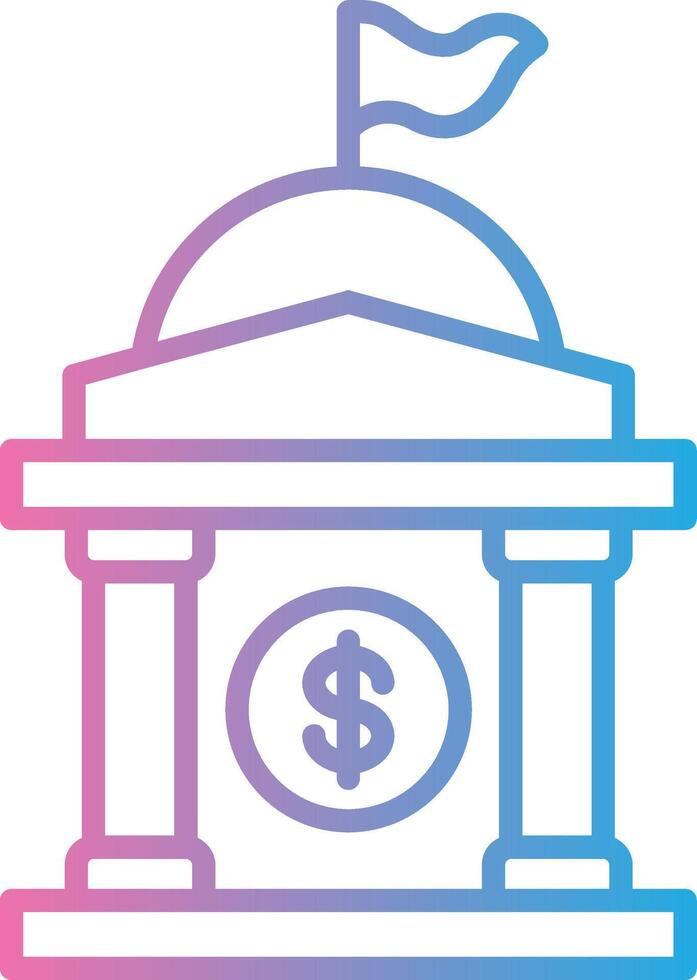 Government Building UX Focused Shape vector