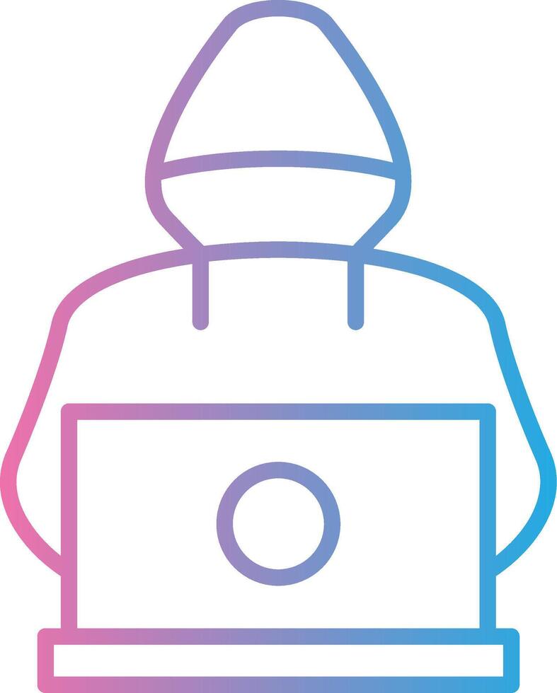 hacker interactivo símbolo vector