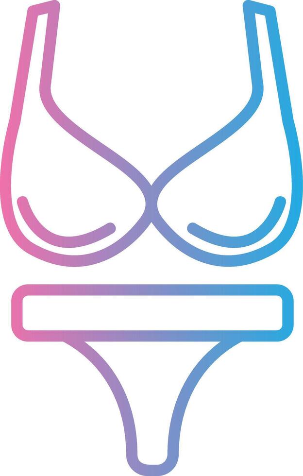 Lingerie Solid Fill Symbol vector