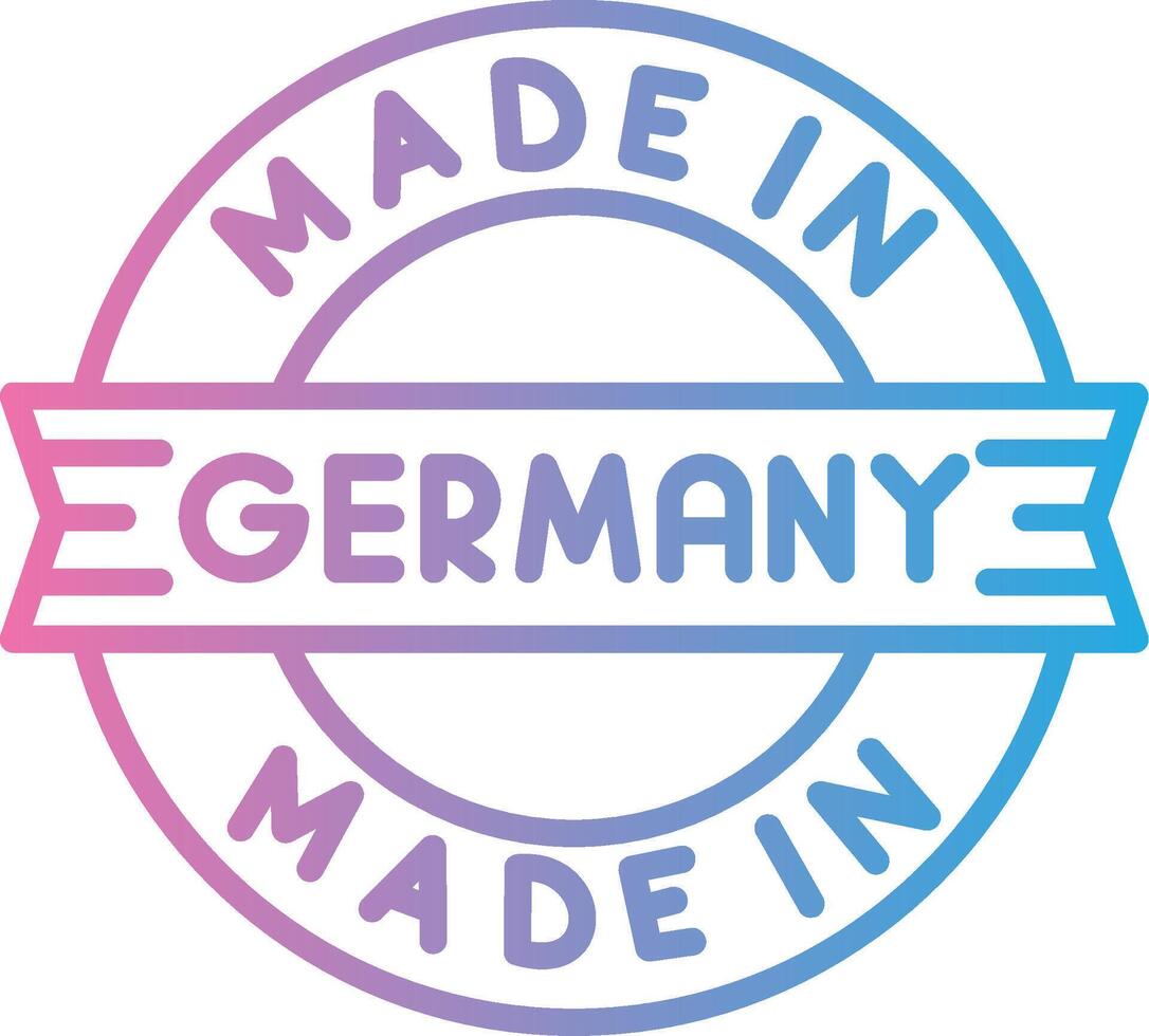 Made In Germany Custom Line Element vector