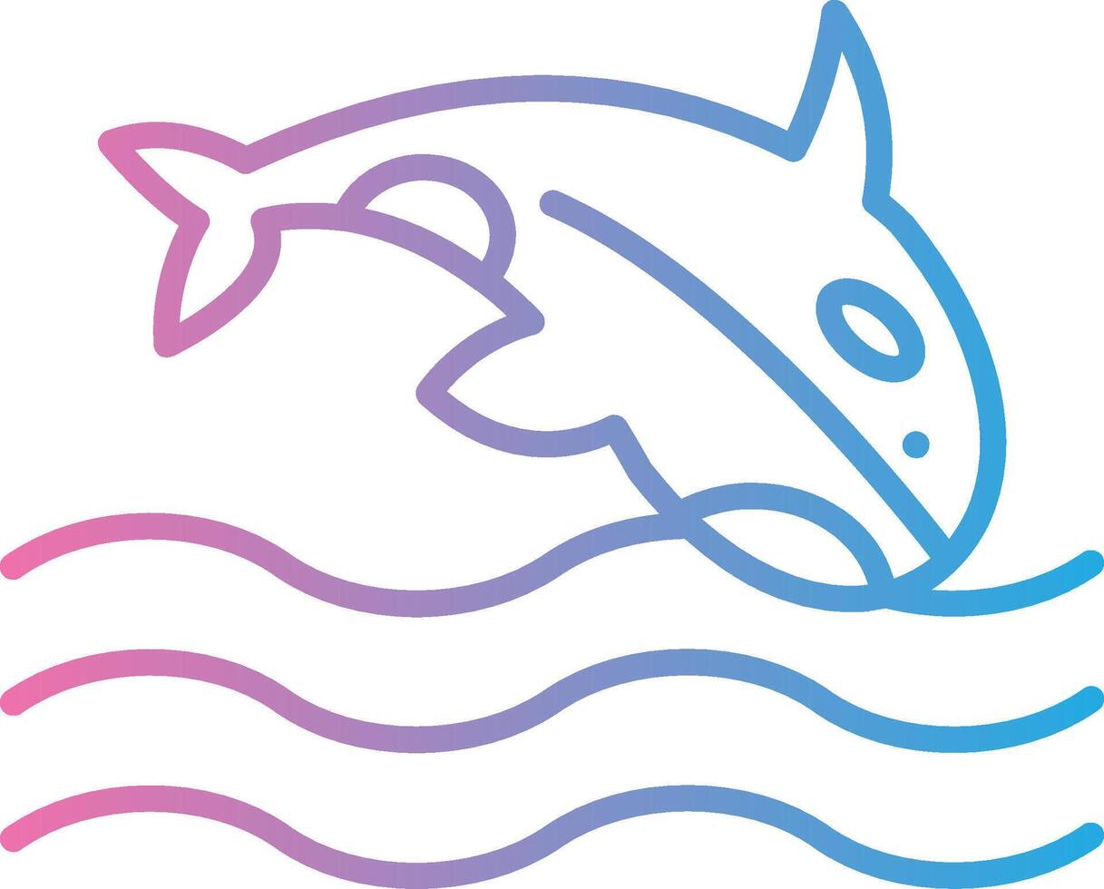 Orca Elegant Shape Symbol vector