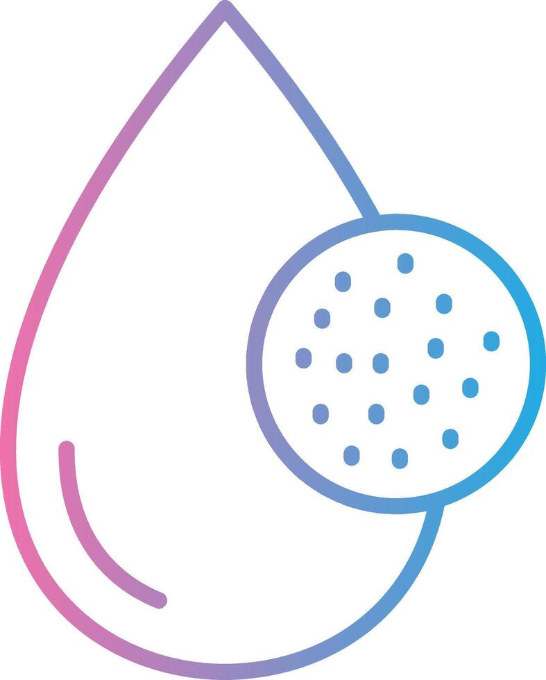 Red Blood Cells Iconic Line Form vector