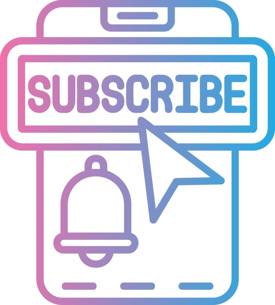 Subscribe UI Badge vector