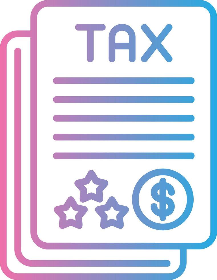Tax Report Handcrafted UI Symbol vector
