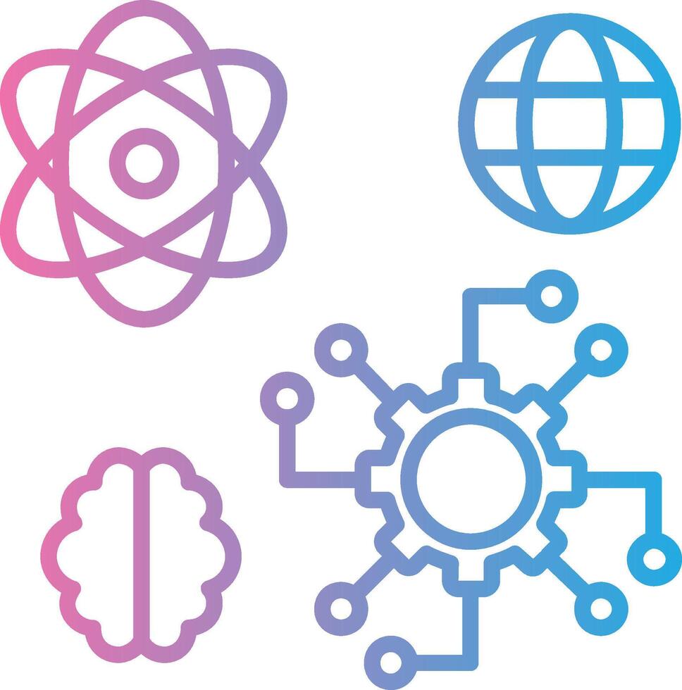 Automated Futuristic App Badge vector