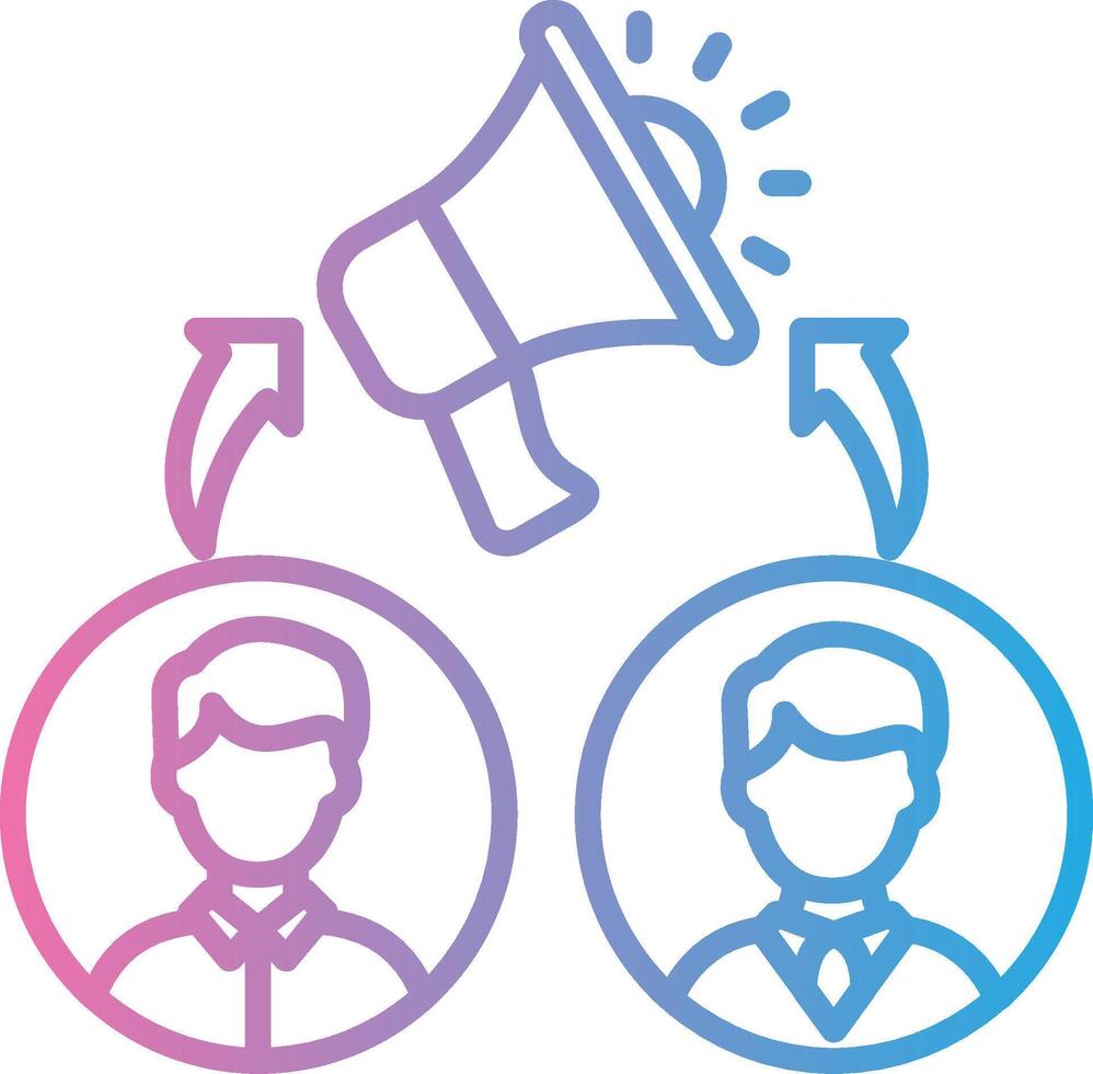 Campaign Digital Outline Piece vector