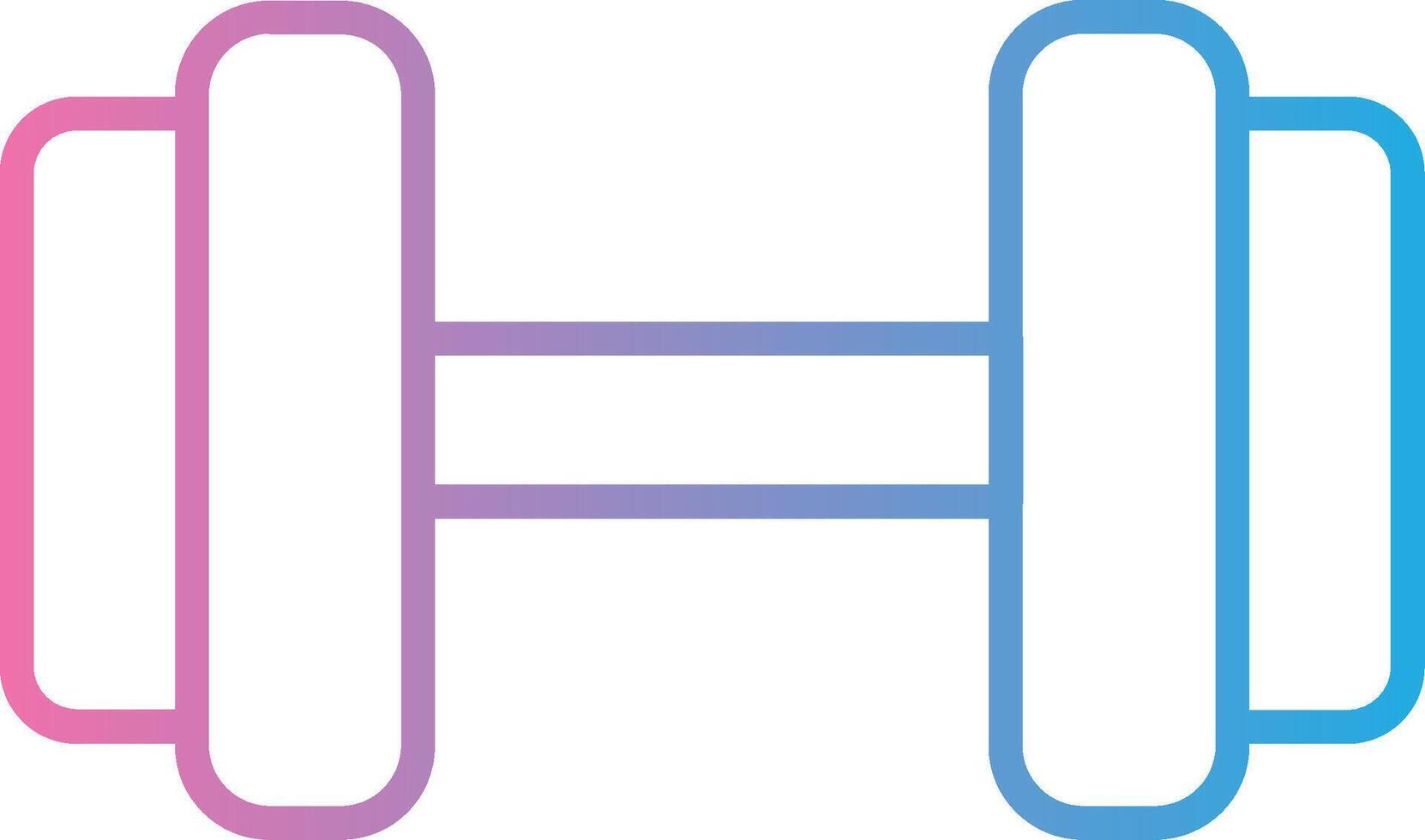 Dumbbell Gradient Themed Symbol vector