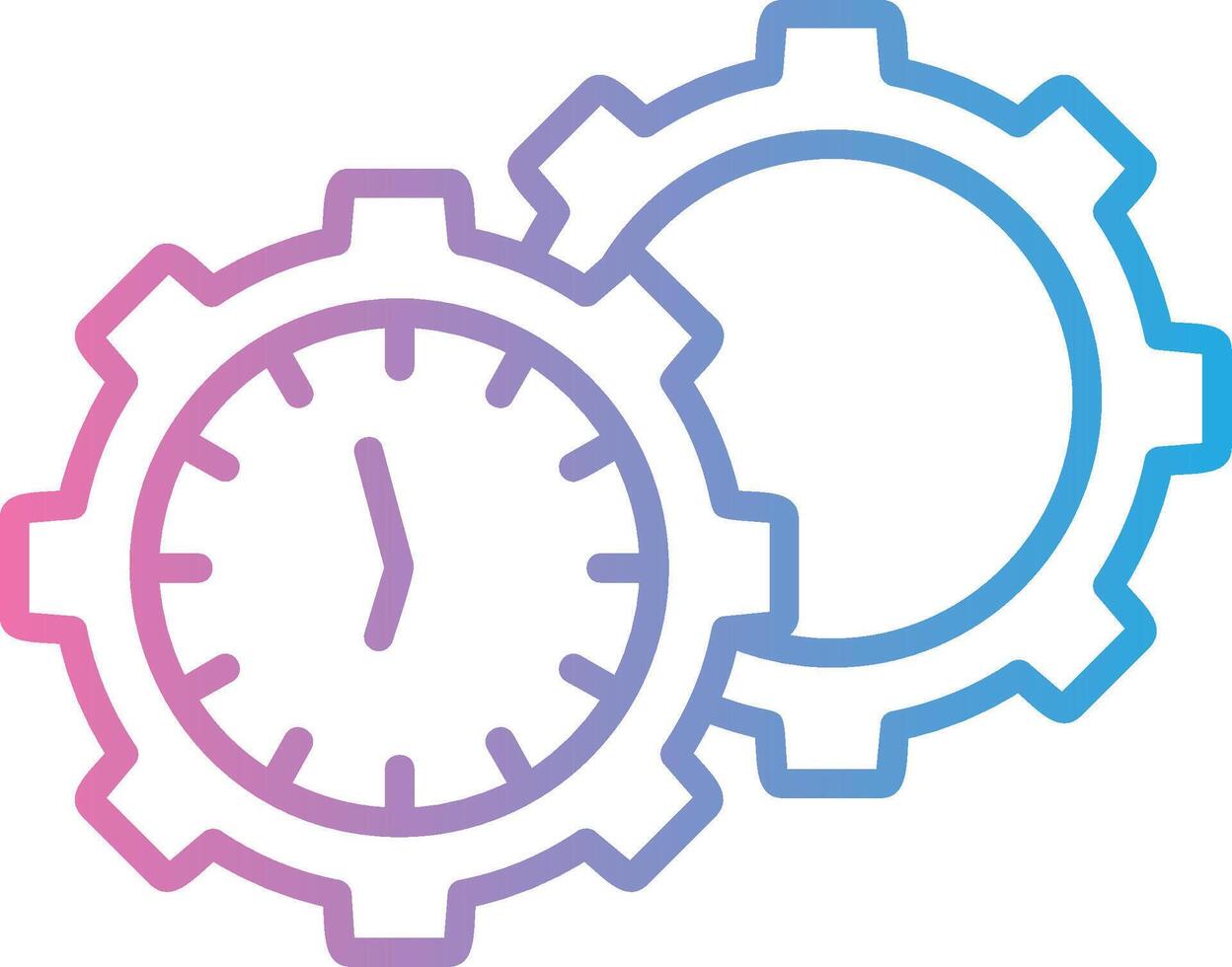 Efficiency Interface Line Graphic vector