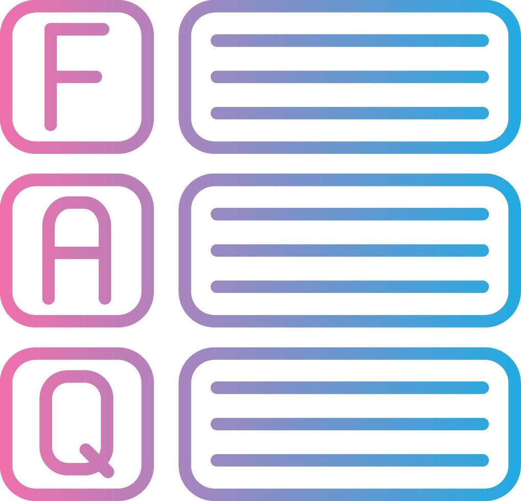 Faq Web Based Design Element vector