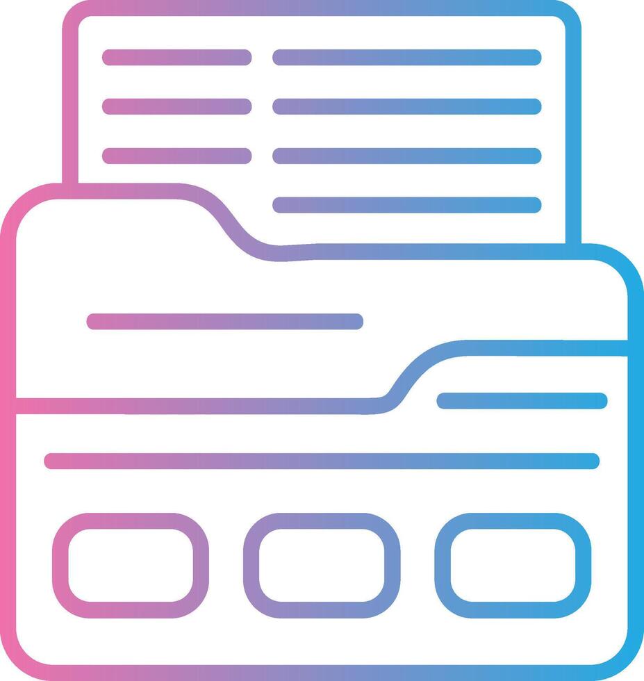 Folder Creative Grid Symbol vector