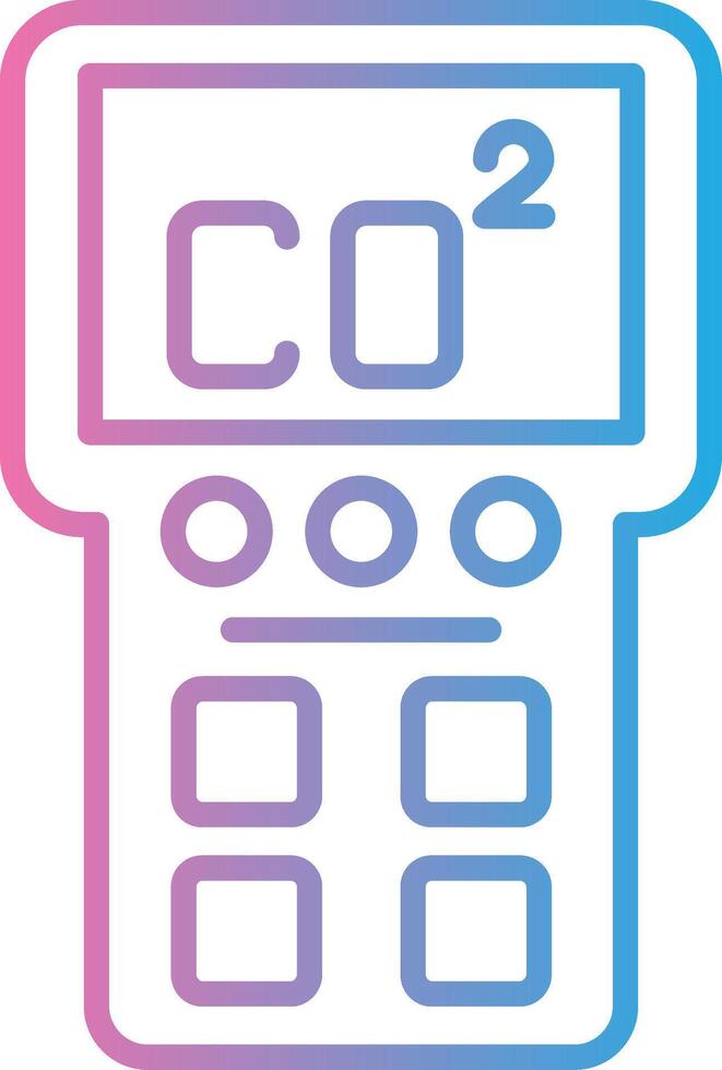 Gas Detector UI Badge vector