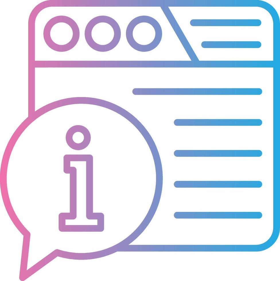 Information UX Focused Shape vector